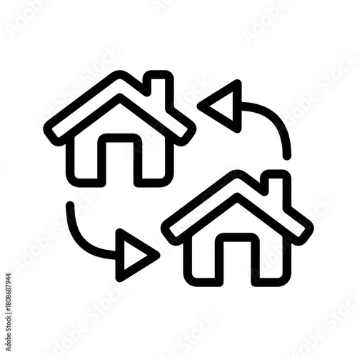 House Exchange Icon