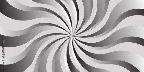 Black and White Swirling radial background Vortex backdrop Helix background