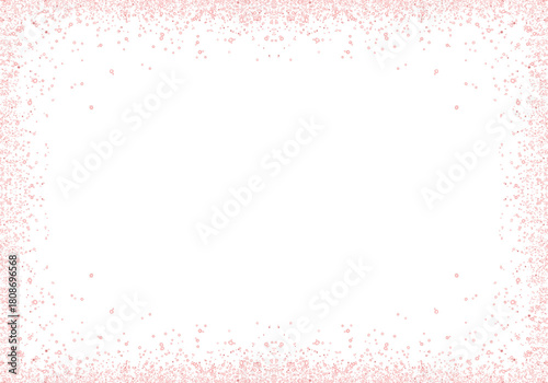 Rose Gold Sparkle Glitter Bokeh Light Brush Effect on Transparent Background. PNG File Decoration
