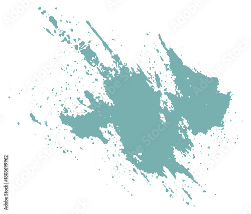 Teal Paint Splatter Abstract Texture Background