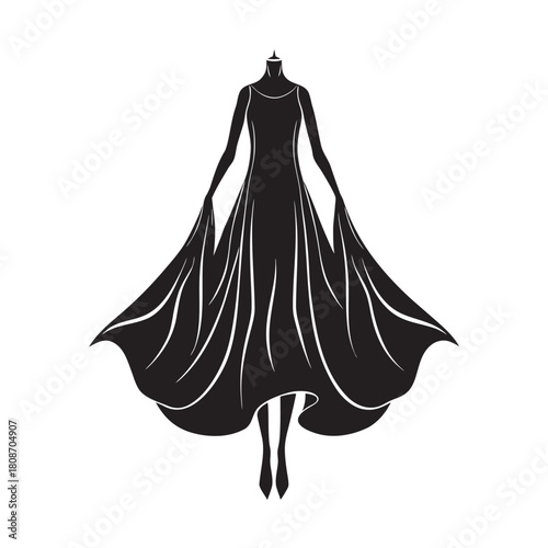 Flowing Tent Trapeze Dress Fashion Silhouette