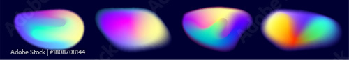 Soft aura design with floating blob, gentle blur and pastel gradient. Organic aura blob shape ideal for web graphics with blur gradient shape.