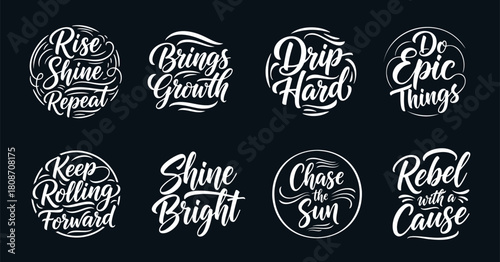 Inspirational Quotes Typography Collection for Motivation and Po