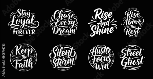 Inspirational Quotes Typography Collection for Motivation and Su
