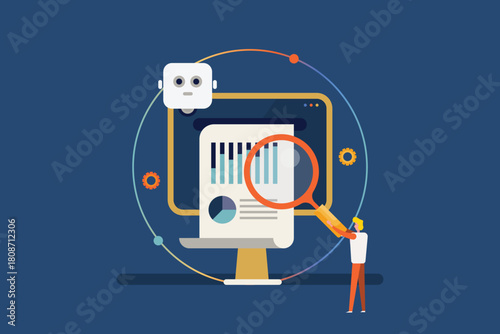 Corporate data engineer advancing enterprise data analytics through AI driven insights, magnifying analytical view and marketing forecast .