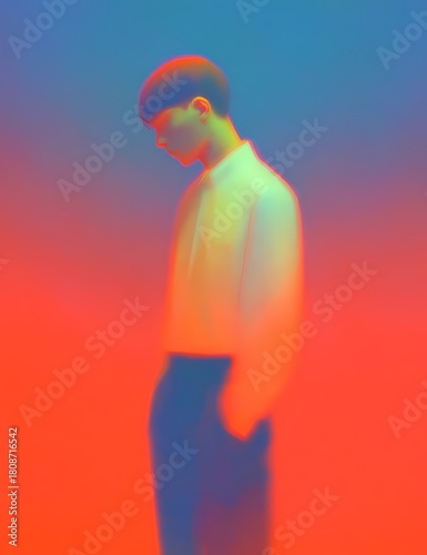 silhouette of a man