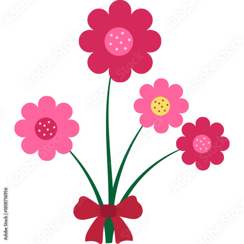Flat Mother Day Flower