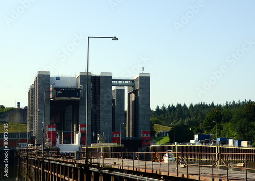 Ship Lift Lüneburg - Scharnebeck at the Canal Elbe - Seitenkanal, Lower Saxony