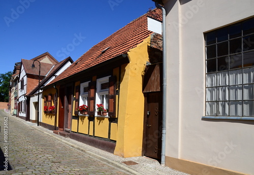 Historical Buildings in the Old Town of Tangermünde, Saxony - Anhalt