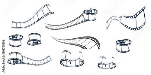 photo negative vector collection