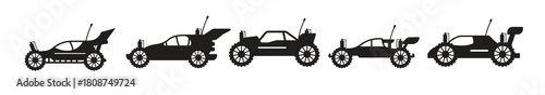 Set of racing car vector