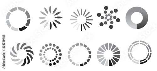 preloader vector symbols