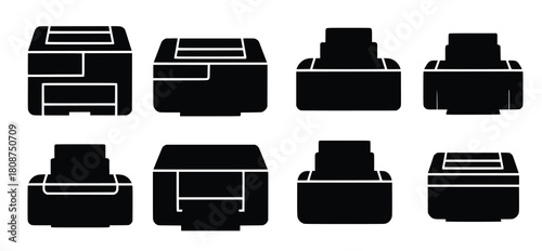 printer icon set