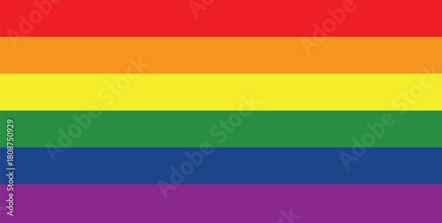 Rectangular Pride Rainbow Colored Flag Background