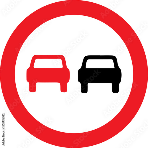 no overtaking road sign