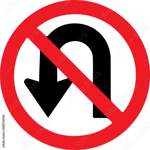 no u turn road sign Free Download no u turn road sign - GFXLoad