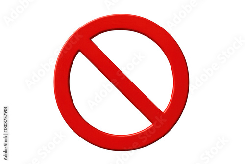 Free Download Red no symbol indicating prohibition, blocking, restriction, cancelation, and forbidden actions on a transparent background - GFXLoad