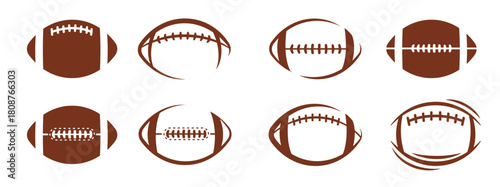 Vector pattern design oval ball in sports american football popular sport competition to find winner