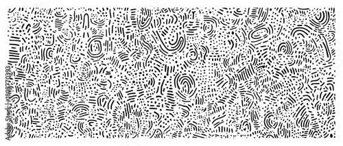 abstract hand drawn doodle lines seamless pattern vector background