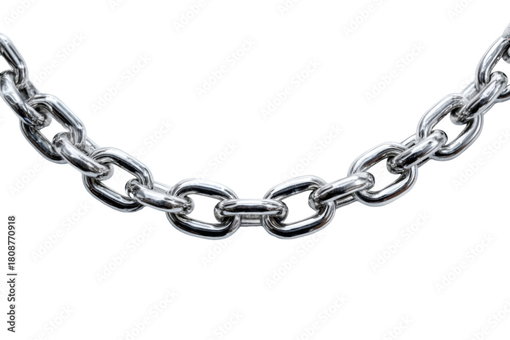 Fototapeta premium Industrial chain link close-up studio setting high-quality image metal environment macro view strength concept