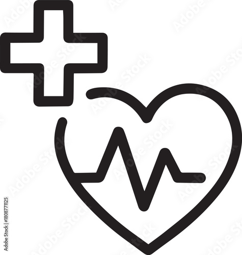Heartbeat symbol