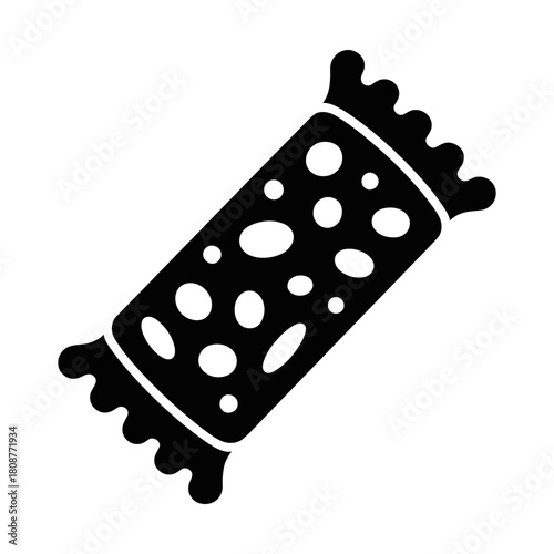 granola bar glyph icon