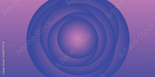 Gradient background. Abstract circle papercut smooth color modern