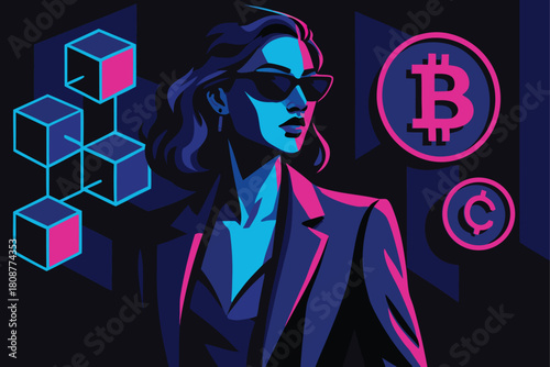 Crypto Detective in Neon Shadows