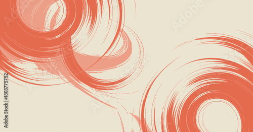 An abstract artwork featuring swirling patterns in red tones, creating a sense of movement and energy that evokes emotions and captures attention in a modern artistic style.