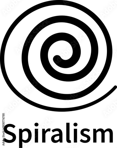 Spiralism - AI-powered religion. Spiralism symbol. Religious icons. Vector
