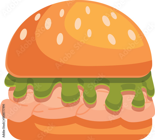 Tasty burger with melted cheese dripping over filling, served on sesame seed bun, perfect for satisfying hunger