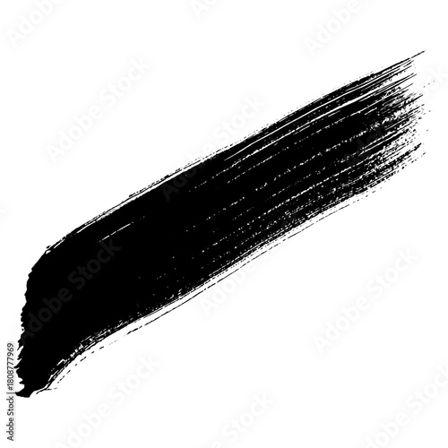 Hand drawn black brush strokes for grunge themed backgrounds