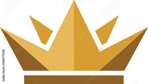 Golden crown symbol of royalty and power