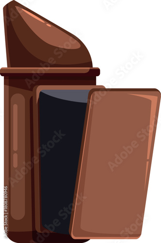 Bee smoker blowing smoke, essential tool for calming bees during hive inspections and honey harvesting