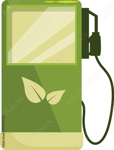 Eco friendly filling station offering sustainable and renewable energy for vehicles