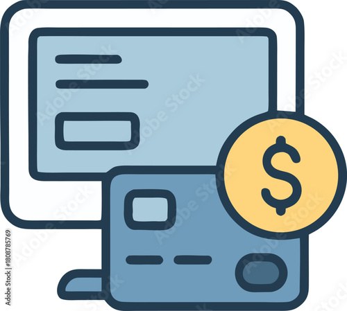  Flat Style Finance and Payment Icons