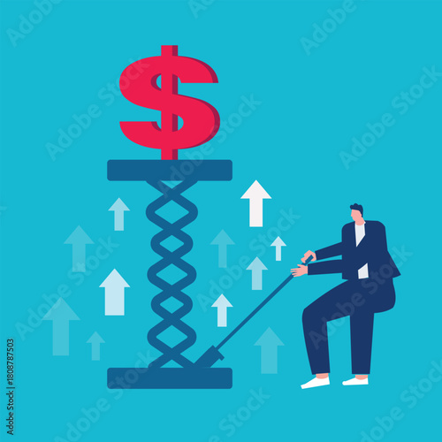 An Employee is pumping to increase his salary. push the limits