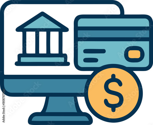  Financial Technology Icon Set