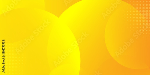 Abstract liquid fluid circles bright yellow color background. 3D sphere balls shape. Creative minimal bubble trendy gradient template for cover brochure, flyer, poster, banner web