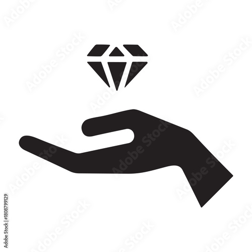 Diamond icon or logo isolated sign symbol vector illustration - high quality black style vector icons