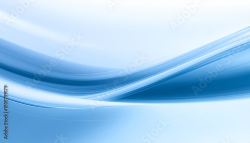Abstract waves of smooth blue light create a calming and serene, three-dimensional pattern