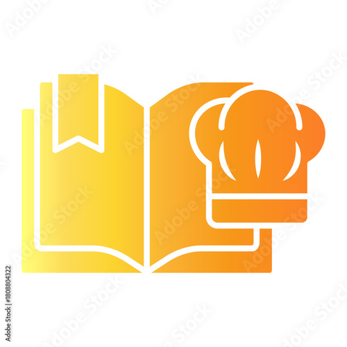 recipe book Gradient icon