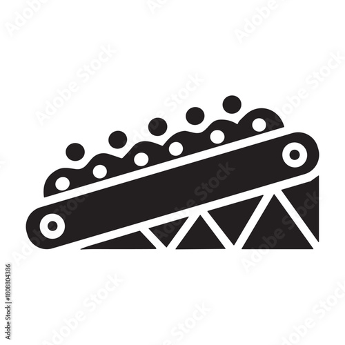 Mining Machine icon or logo isolated sign symbol vector illustration - high quality black style vector icons