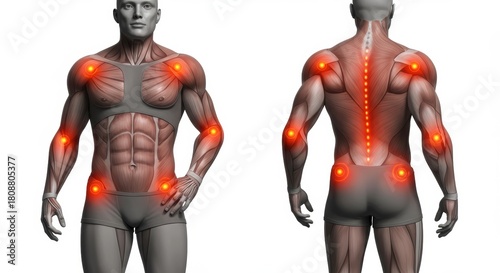 x-default Human Anatomy with Pain Points