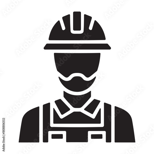 Safety Officer icon or logo isolated sign symbol vector illustration - high quality black style vector icons