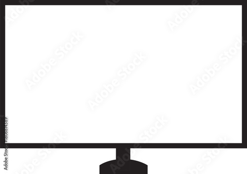 Monitor on white