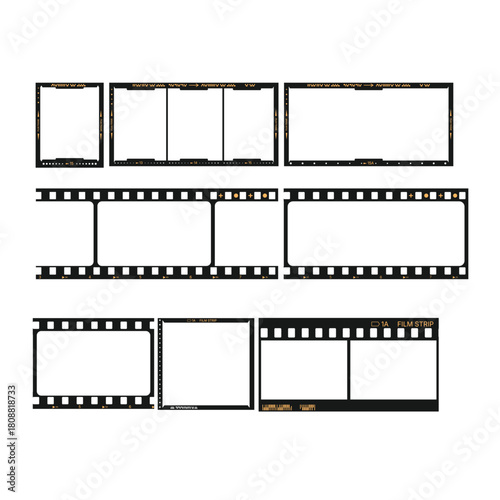 Retro Analog Film Frame Illustration