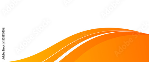 abstract gradient orange background. orange and white business wave banner background. overlapping vector waves background.