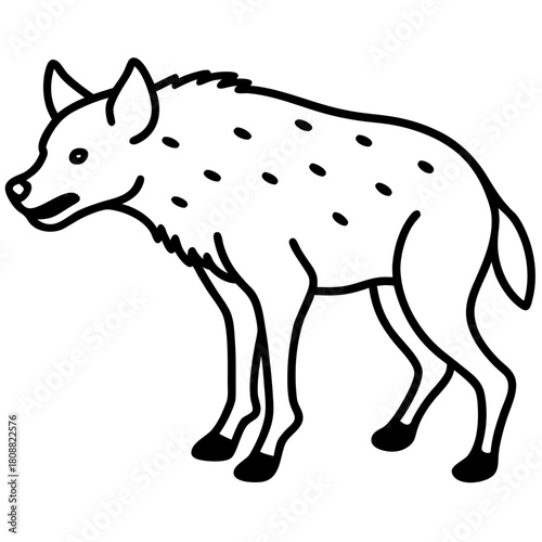 vector illustration of a wolf