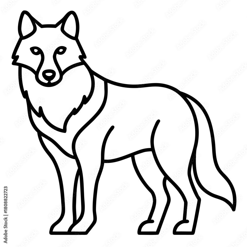 Fototapeta premium vector illustration of a dog